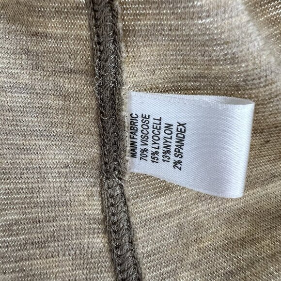 St. John Spa Beige Zip Up Cowl Neck Lightweight Jacket L Lounge Leisure Beach - Picture 6 of 10